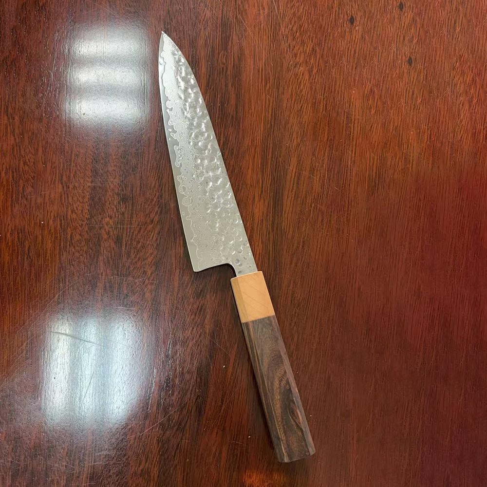 8 Inch Chef Knife 67-layers Damascus Steel 10Cr15Mov Blade Cleaver Meat Slicing Vegetables Handmade Kitchen Knives Wood Handle