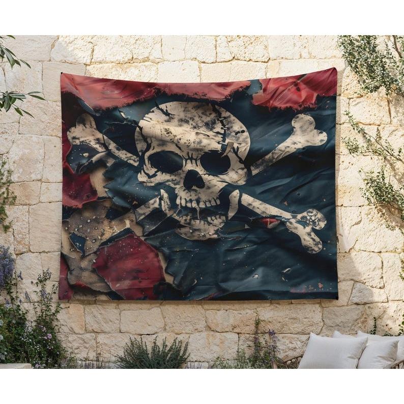 skeleton tapestry 75x100