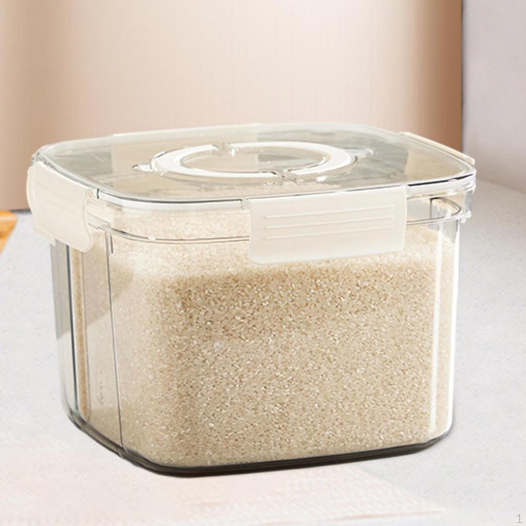 Trockenfutterbehälter Luftdichter Behälter Behälter mit dem Becher Große Kapazität Reis für Schrank Küche