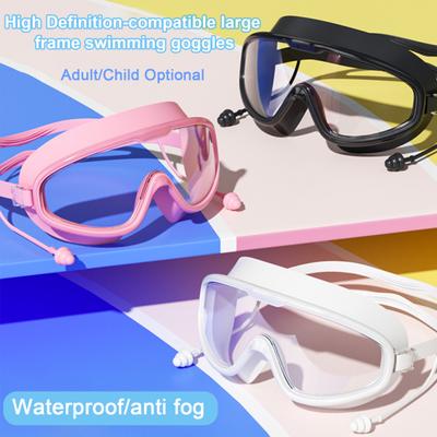 Gafas de natación para adultos, antivaho, para piscina, visión clara, antifugas, para adultos y adolescentes.