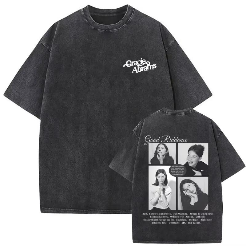 

Washed Vintage Gracie Abrams The Secret of Us Risk Graphic T Shirt Unisex Women Fashion Oversized Streetwear Unisex Casual Tshirt 2XL