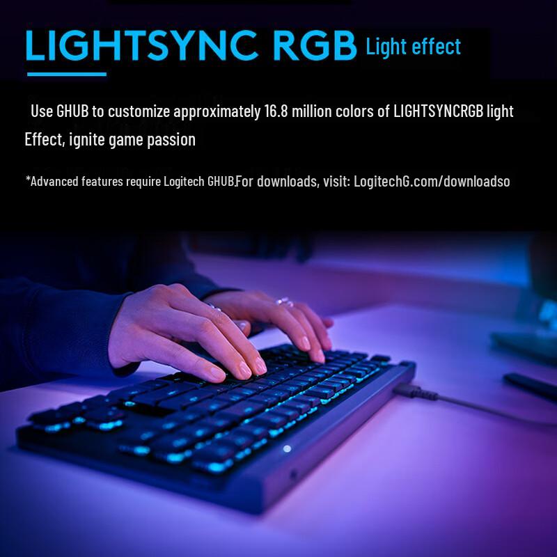 Logitech G G515 TKL Low-Profile Wired RGB Gaming Keyboard