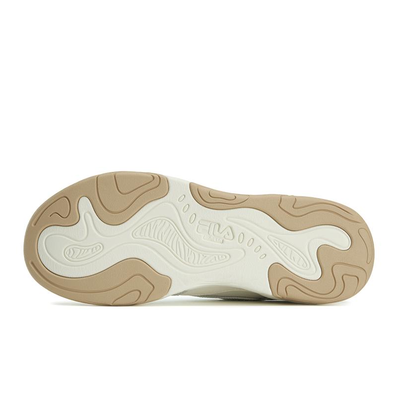 FILA CHAMEO Abrasion Resistant, Breathable, Lightweight Low top Canvas Shoes Men's Milk White/White Agate Gray F12M623305FGW