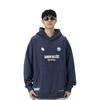 Li Ning X Mister Cartoon Collaboration Anti-Five Series Letter Print Pullover Hoodie Men hoodies Deep-Navy AWDTB95-2