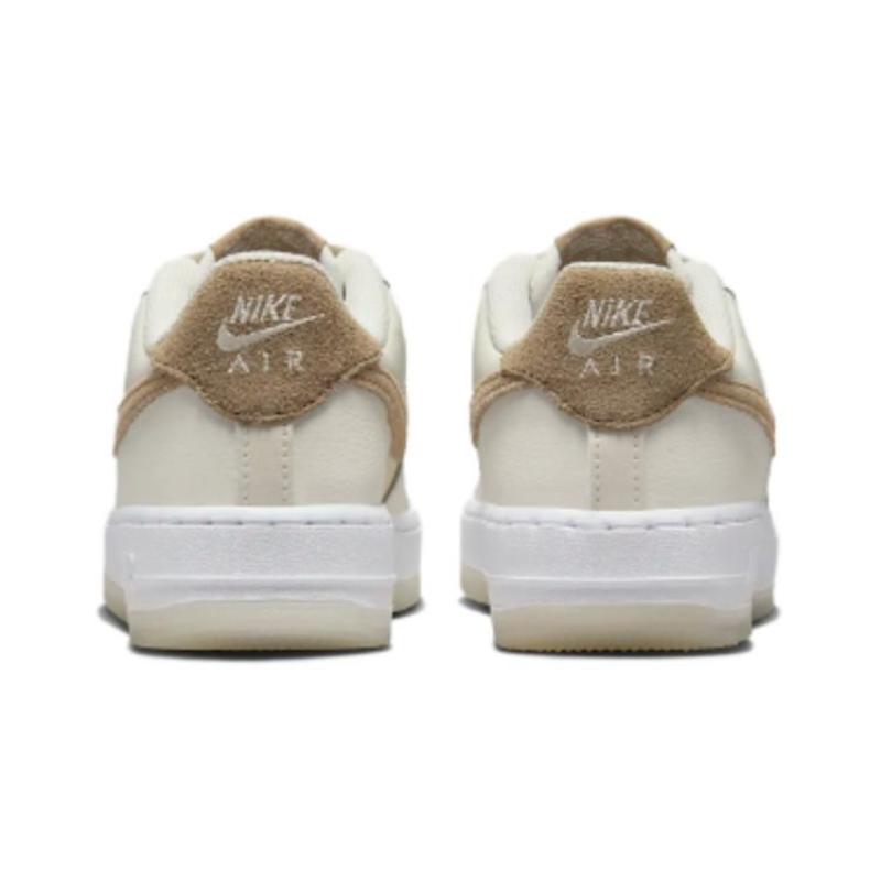 Nike Air Force 1 Slip Resistant Abrasion Resistant Low Top Skateboard Shoes Beige Kids' Sneakers HF5349-100