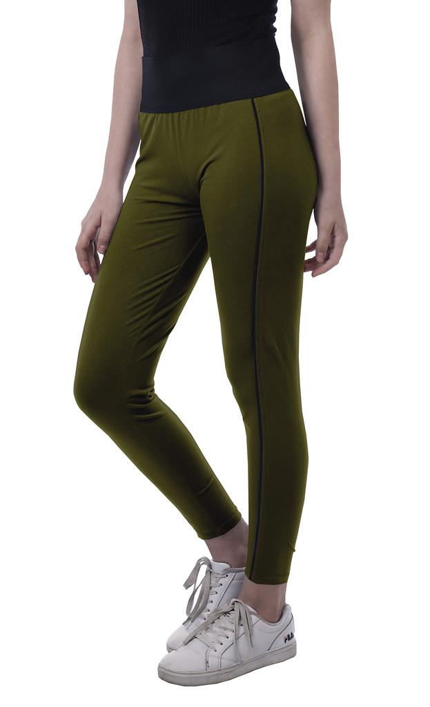 Moomaya High Waist Leggings For Womens Pull On Soft Yoga Pants-3W