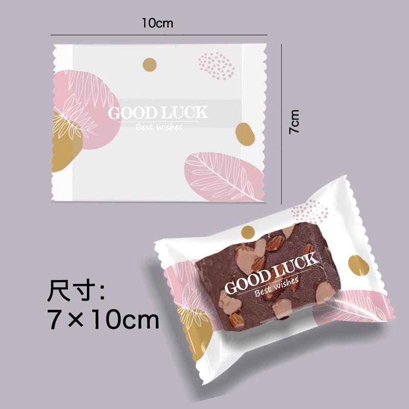 100Pcs 7x10cm Cherry Blossom Snowflake Pastry Machine Sealing Bags Cookies Nougat Candy Wedding Party Gift Packaging