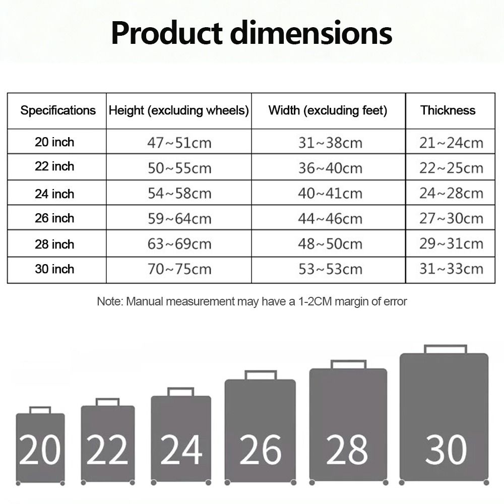 Durable Full Transparent Luggage Protector Cover Dustproof PVC Suitcase Cover Protector Waterproof Luggage Cover