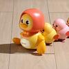 3Pcs/Set Kids Electric Duck Toy Light-Up Mother Baby Duck Toy Infants Tummy Time Educational Walking Animal Musical Toy Toddlers Boys Girls Gifts