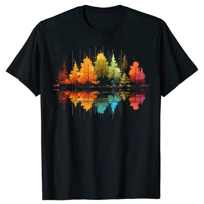 Funny Nature Forest Trees Outdoor Wildlife Graphic Tshirt Unisex Womens Fashion Casual Tshirt 100 Cotton Loose Oversized T Shirt