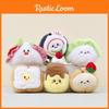 Plush Hamburger Fun Keychain Cute Food Inspired Stuffed Toy Perfect For Decor Home