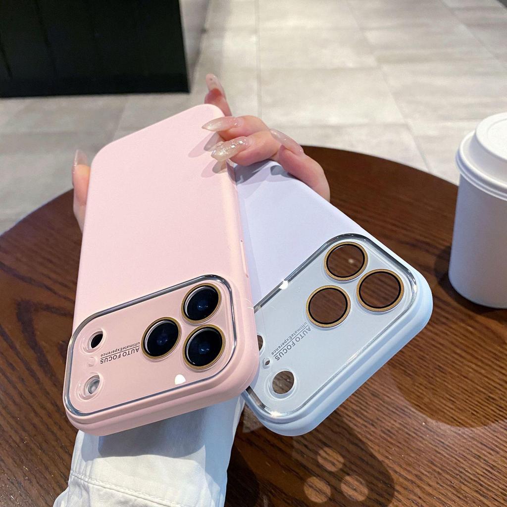 iPhone 17 Pro Max Liquid Silicone Lens Film Case, Full Coverage, Ultra-Thin, Anti-Drop