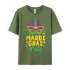 Its Mardi Gras Yall Mask Tshirt Normal Short Sleeve Newest Round Neck 100 Cotton Tees Letter Teeshirt Husband Valentine Day