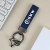 Suede Metal Car Emblem Keychain Keyring Anti-loss Key Chain For BMW 50th Anniversary 1 3 5 7 Series E83 F16 E70 F10 F20 M2 M3 M5 pdcr06