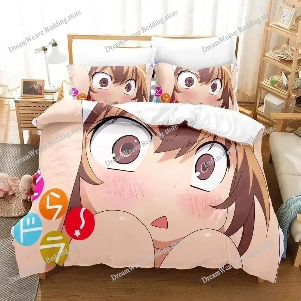 Fashion 3D Print Anime Bed Sheet Toradora Bedding Set Single Twin Full Queen King Size Bed Set Adult Kid Bedroom Duvetcover Sets