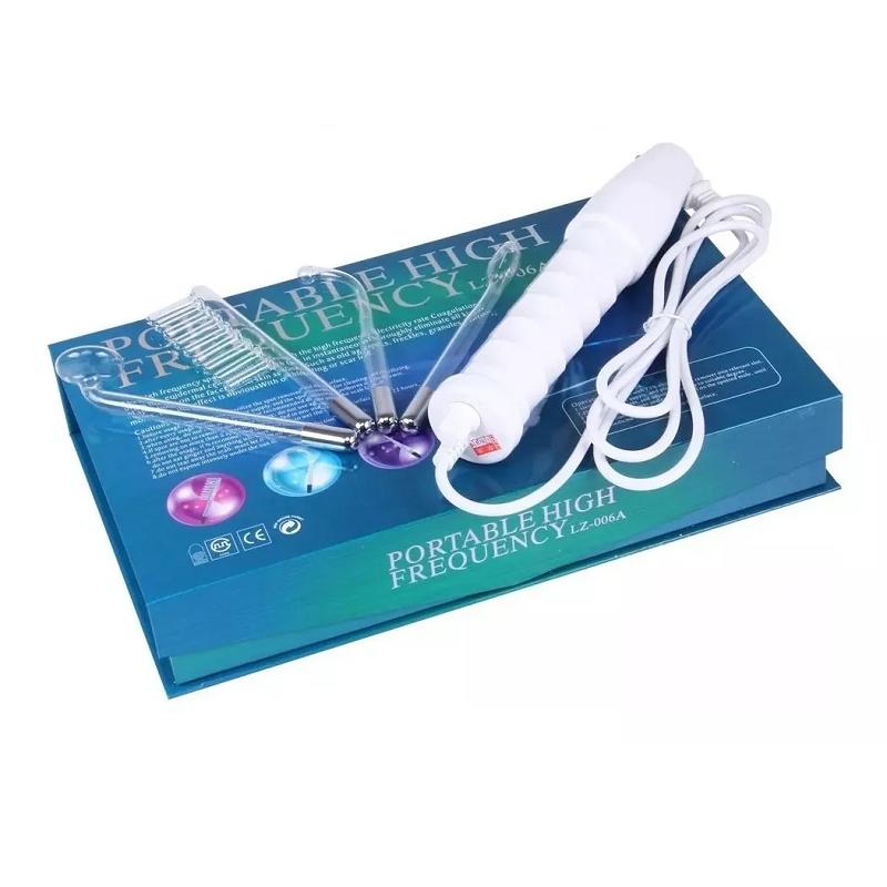 Portable High Frequency Appliance Electrode Tube Wand Electrotherapy Skin Care Facial Spa Tightening Acne Spot Wrinkles Remover
