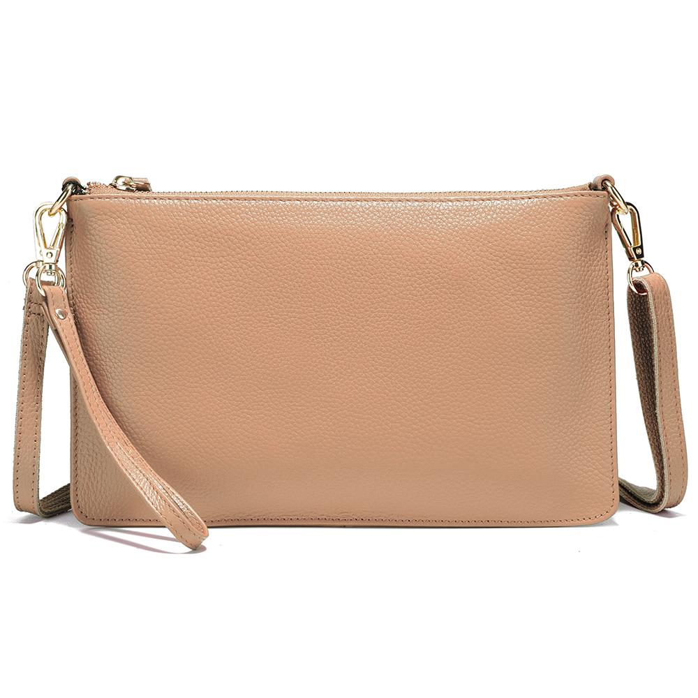 Zency Kvinner Skulderveske Myk Skinn Håndveske Clutch