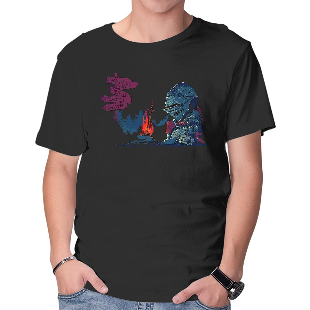 Unisex Crew Neck T-Shirt Hard Roads Ahead Graphic Short Sleeve Casual Tee XXXL