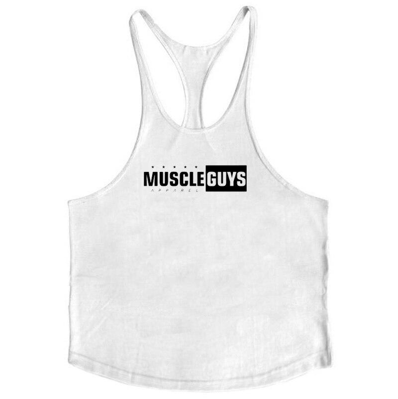 Muscleguys Brand Fitness îmbrăcăminte bodybuilding stringer tank top haine de gimnastică pentru bărbați vestă de antrenament cămașă sport din bumbac fără mâneci