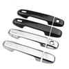 For Toyota CHR C-HR 2016- Car Exterior Front Door Handles Covers Bowls Chrome/Carbon Catch Cap Stickers