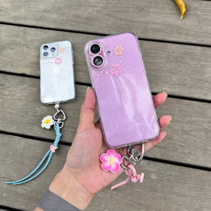 Creative Stud Flower Keychain Bag Charm Sturdy Alloy Soft Enamel Jewelry Accessory Gift for Women Men