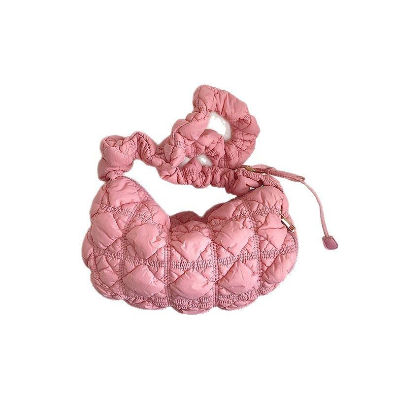 Large capacity dumpling bag spring and summer niche versatile cloud pleated bag women's bag high-end shoulder bag messenger bag