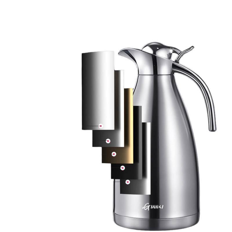 Stainless Steel Thermos Flask - Large Capacity Hot Water Bottle for Home and Dorm Use