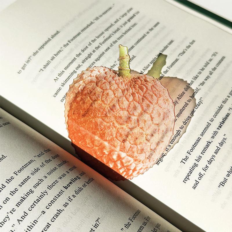 Delicate Transparent Acrylic Apple Bookmark Reading Mark Student Gift Premium Feeling Cute Grape Tomato Bookmarks