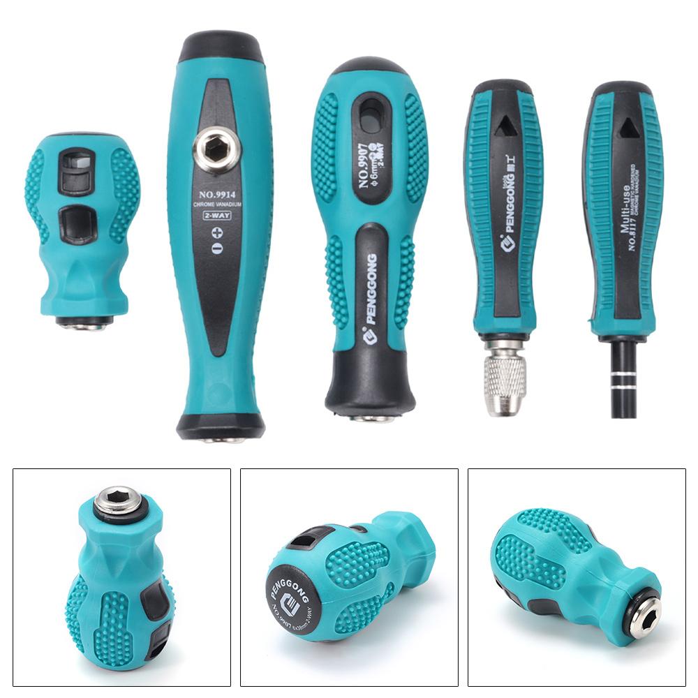 1 buc Mâner șurubelniță rotund 5 mm 6,35 mm 4 mm Cheie tubulară hexagonală Instrument Portbituri șurubelniță