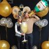 Champagne Wine Glass Foil Balloons Graduation Wedding Birthday Party Decorations Party Supplies