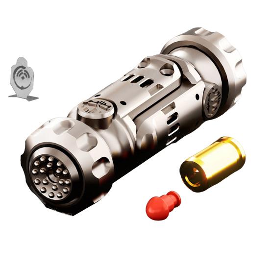 Metal Fidget Slider Jucărie pentru ameliorarea stresului Ratchet Spinner Portable Bullets Shooter Launcher