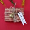 100PCS Matte Finish Christmas Gift Tags with String - Holiday Present Labels with Merry Christmas Lettering Design