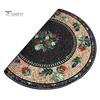 Sand Scraping Doormat Floor Mat Semi-Circular Design 3D Illusion Rug Non-Slip Decorative Door Shock Absorbing Entryway Bedroom Fade-Resistant