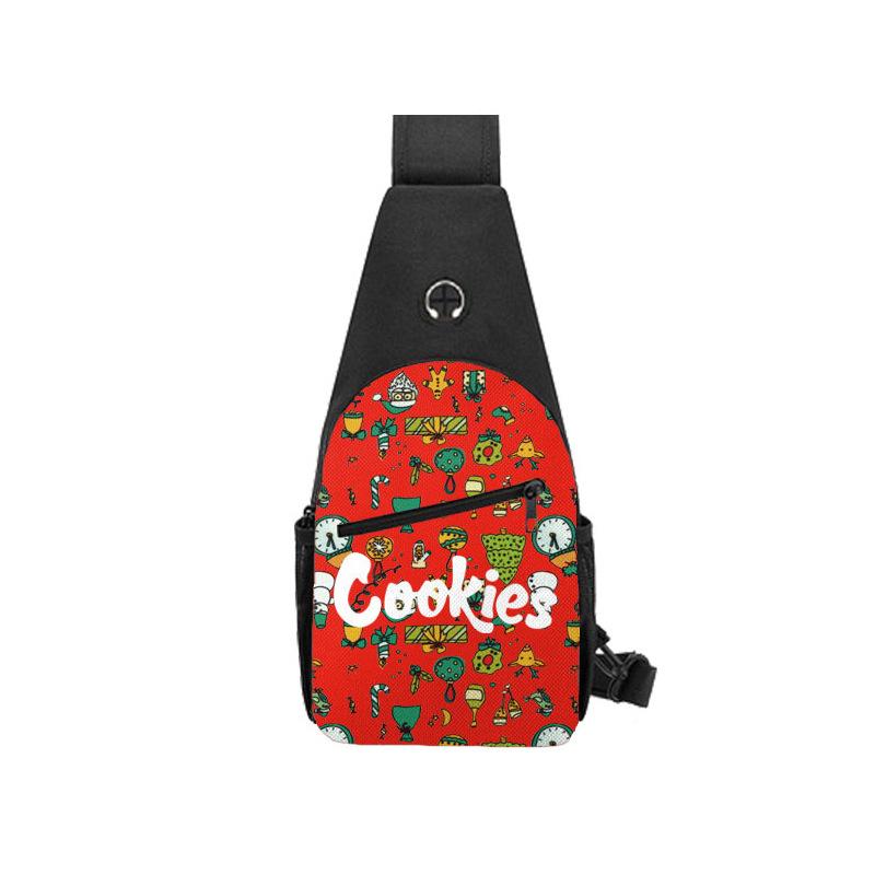 Cook Trend Men'S Breast Bag Fashion Casual Shoulder Bag Multifunctional Waterproof Messenger Bag