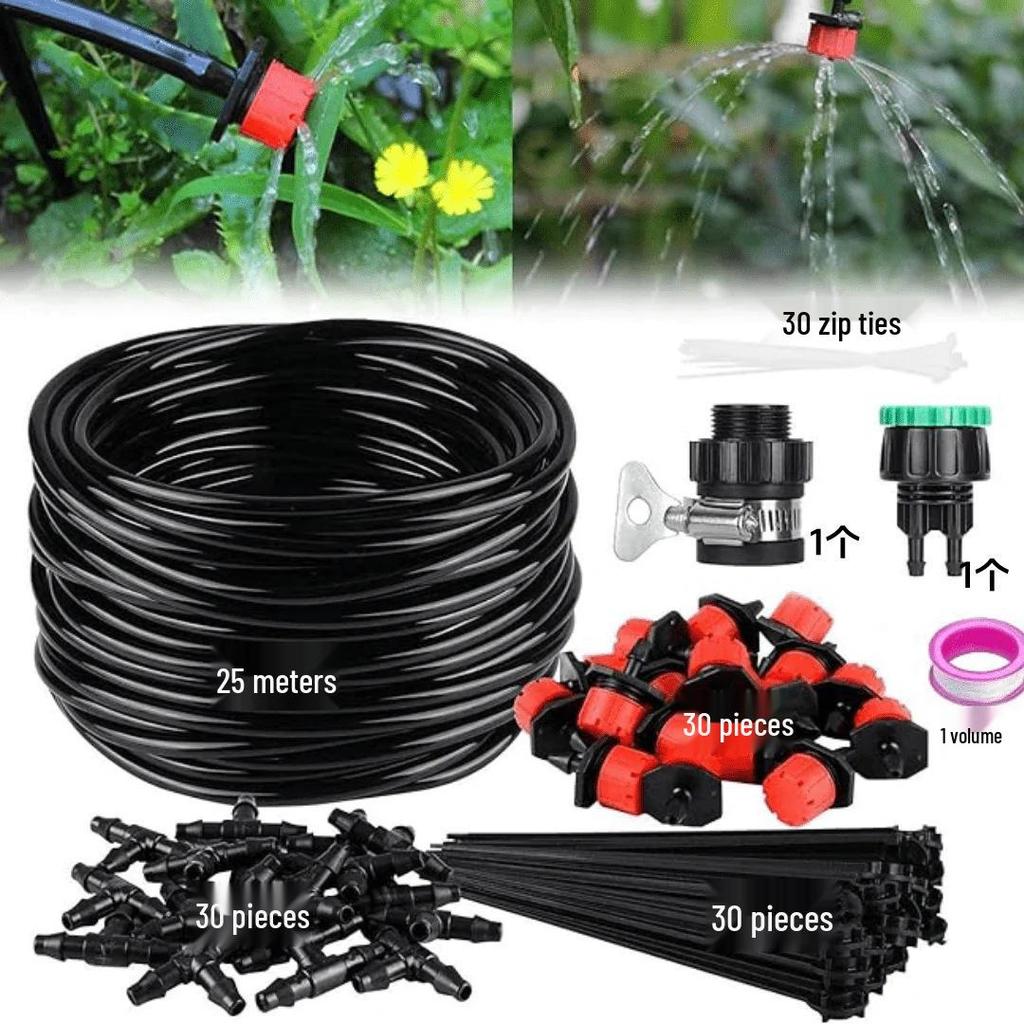 Adjustable Garden Sprinkler & Drip Irrigation System