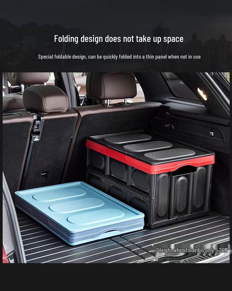Extra Large Plastic Folding Storage Box for Clothes and Outdoor Car Organizing
