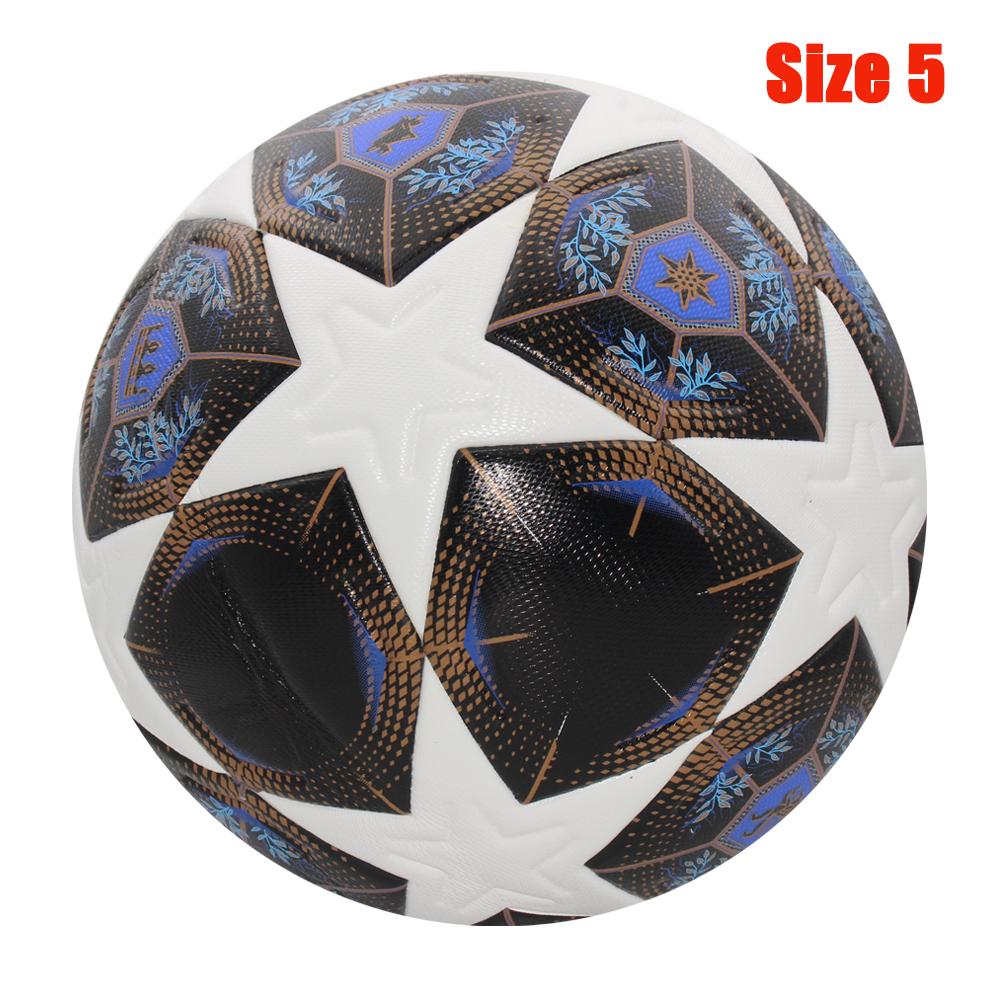 High Quality Match Soccer Ball Size 5 Youth/Adult Football Wear-esistant High Elasticity Seamless Thermal Adhesion League Ball