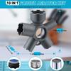 10-in-1 Faucet Aerator Key Removal Tool - Multi-Size Aerator Wrench for Plug-in, External, and Female Thread Faucet Filters (M16.5 To M28)