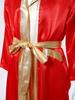 Kids Boys Boxing Robe Boxer Cosplay Costume Long Sleeve Metallic Trim Satin Hooded Cloak Kickboxing Gown for Halloween Party