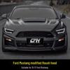 Carbon Fiber Vented Hood for 15-17 Ford Mustang Roush