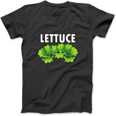 Lettuce - Hamburger Group Halloween Costume T-Shirt Sweatshirt Hoodie for Men Women Kids Made In Canada Black