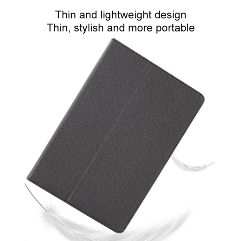 For T-Mobile REVVL Tab Case Skin-touch Leather Stand Tablet Cover with Wristband Design