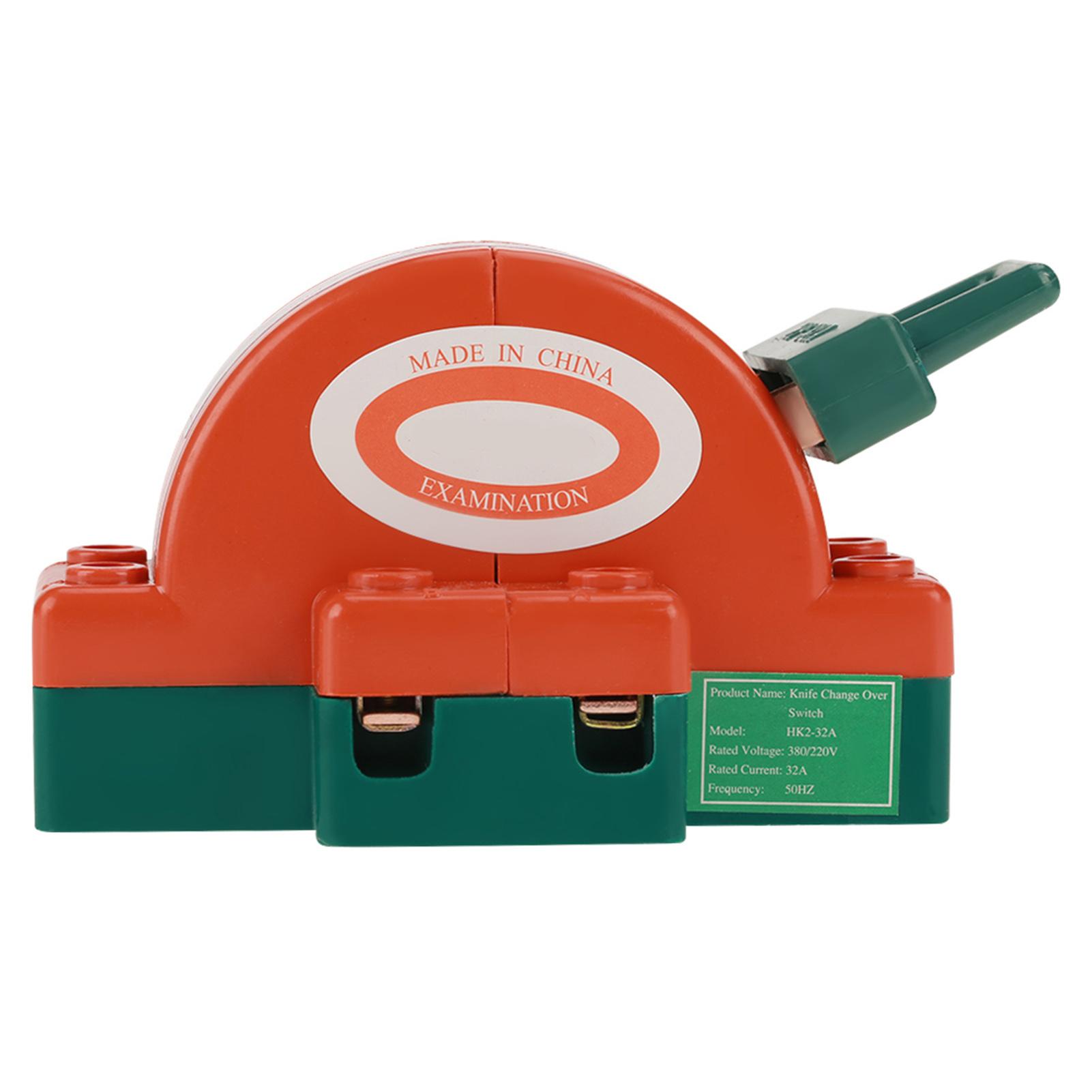 

2pcs 32A AC 220V 2 Pole Double Throw Knife Safety Disconnect Switch