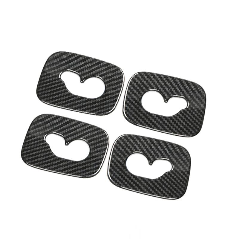 Carbon Fiber Pattern Car Stickers Rear Roof Hook Frame Decoration For Porsche Cayenne 2018- Cover Trim Interior Accessories