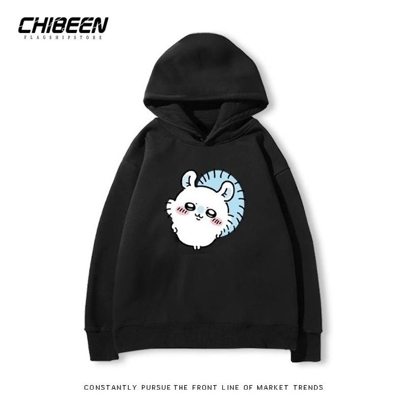 Autumn Winter Chiikawa Super Cute Momonga Printed Hoodies Casual Warm Sports Long Sleeved Children's Boy and Girl Kids Unisex Hooded Sweatshirts