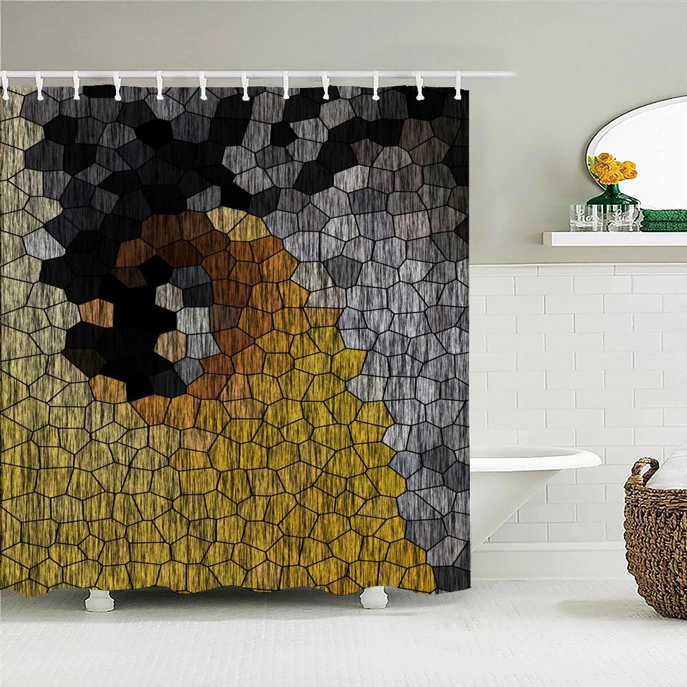 High Quality Washable Fabric Bathroom Curtains 3D Printing Shower Curtain Polyester Bath Screens Home Decoration With 12 Hooks