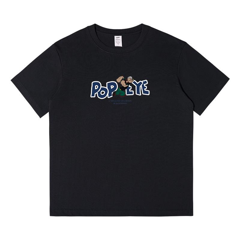 

Summer Ladies Cotton T-shirt Niche Design Sense Half-sleeved Loose Short-sleeved Tops Senior Sense of Men and Women with The Same Short-sleeved Tops 3XL