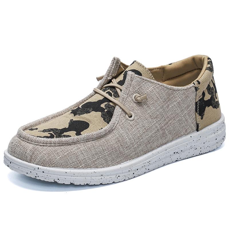 2025 Autumn New Large Size Men's Cloth Shoes Fashion Men's Shoes Trend Skateboard Shoes Korean Version Casual Shoes