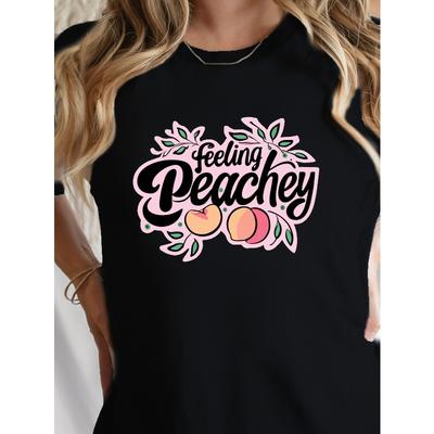 Feeling Peachey Vibes G500L Pure Women'S T-Shirt, Comfort Fit
