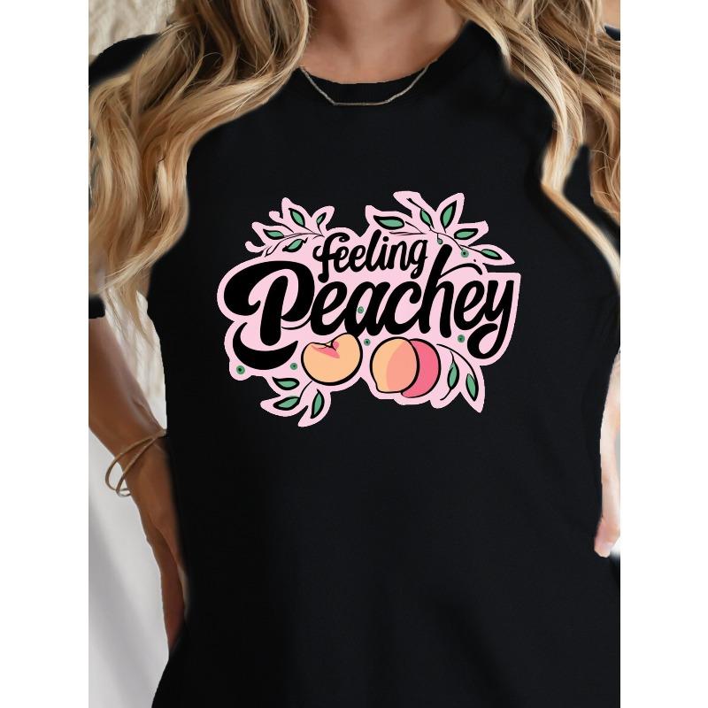 

Feeling Peachey Vibes G500L Pure Women S T-Shirt, Comfort Fit 4XL чорний